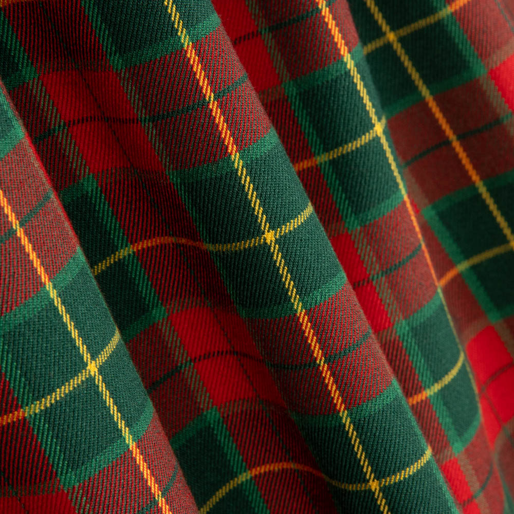 Twill Tartan Kariert Rot Groß - Ribes y Casals