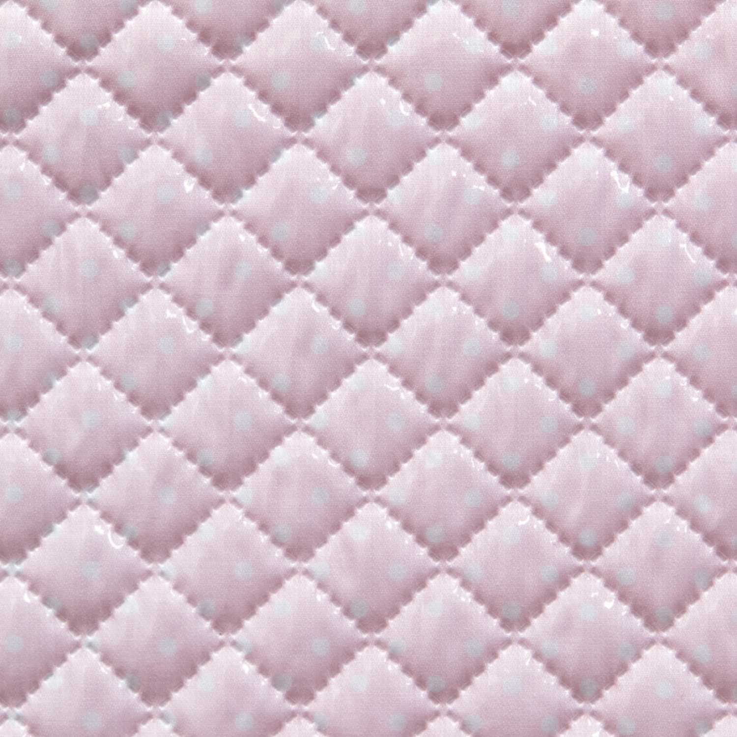 Gesteppter, plastifizierter, gesteppter Stoff Pink Dots - Ribes y Casals