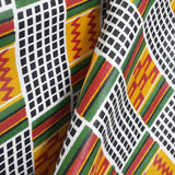 Afrikanisches Wachs Ethnisch Schwarz-Weiß kariert Schwarz-Weiß Afrikanisches Wachs Ethnisch Tuch - Ribes y Casals