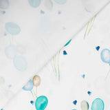 Baumwolle Vorhangstoff Blau Luftballons - Ribes y Casals