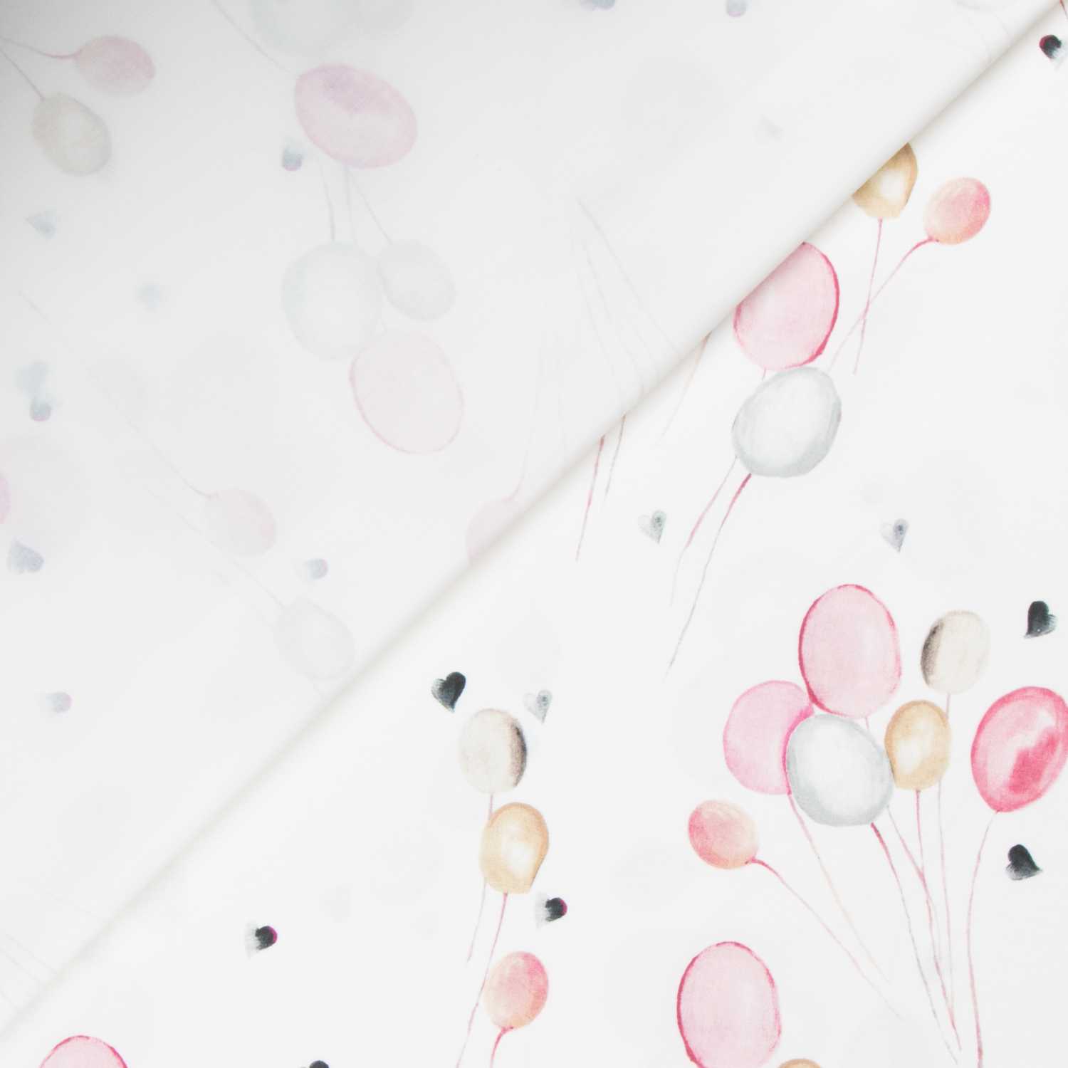 Stoff Baumwolle Vorhang Ballons Rosa - Ribes y Casals