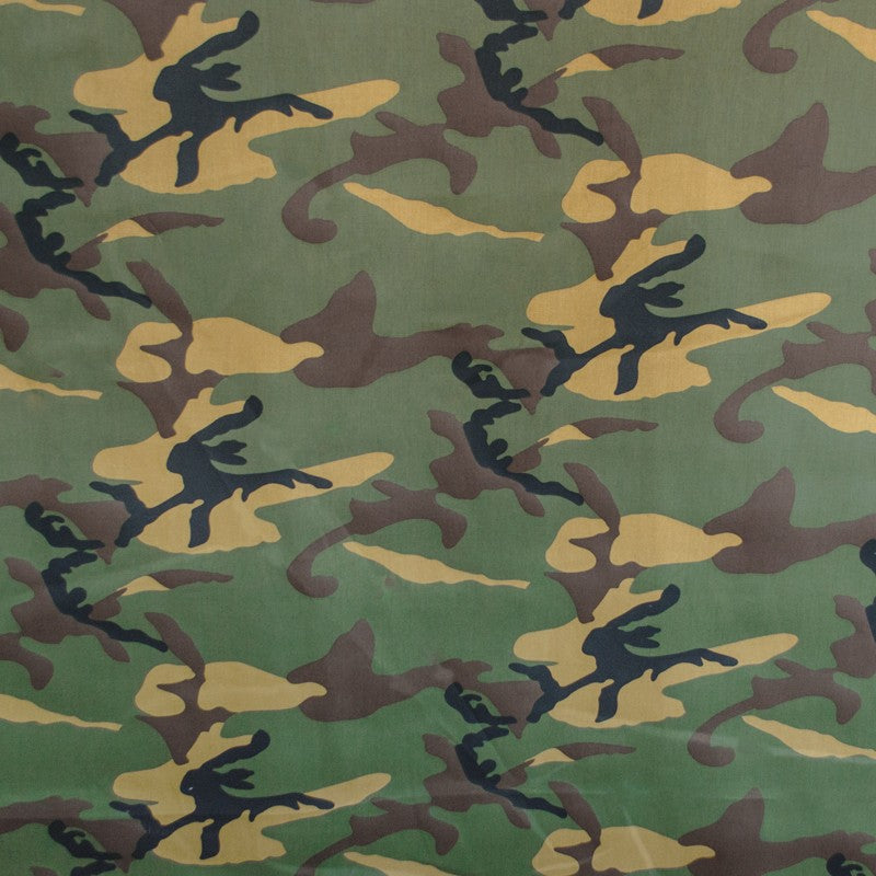 Bedruckter Baumwollstoff Militärgrün - Ribes y Casals