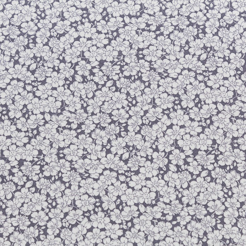 Florecitas Florecitas Stoff aus grauer Baumwolle - Ribes y Casals