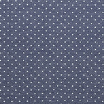 Denim Blue Polka Dot Baumwollstoff - Ribes y Casals