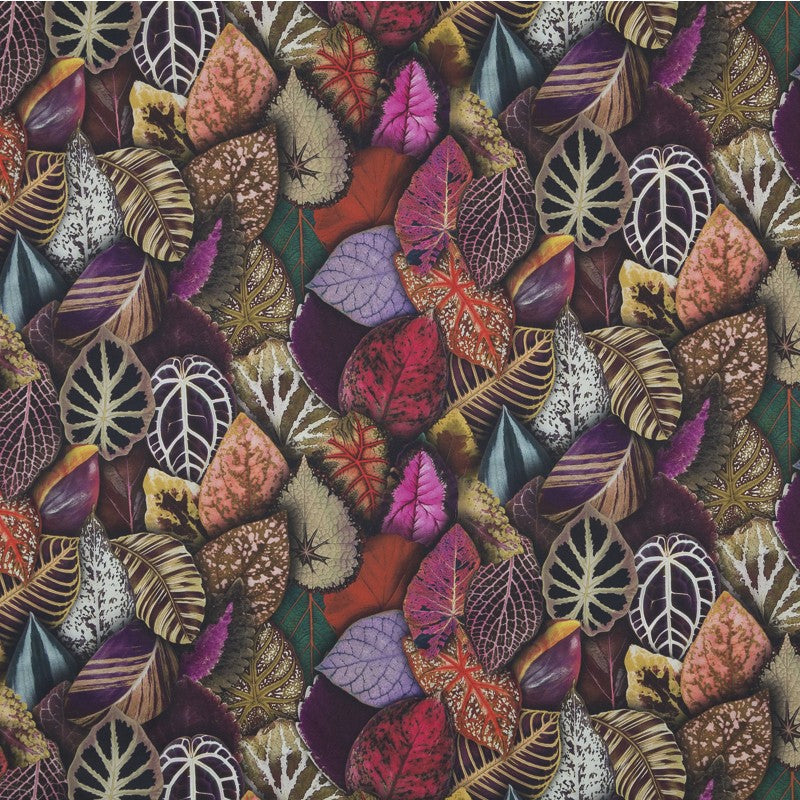 Herbst bedruckte Popeline Mehrfarbig - Ribes y Casals