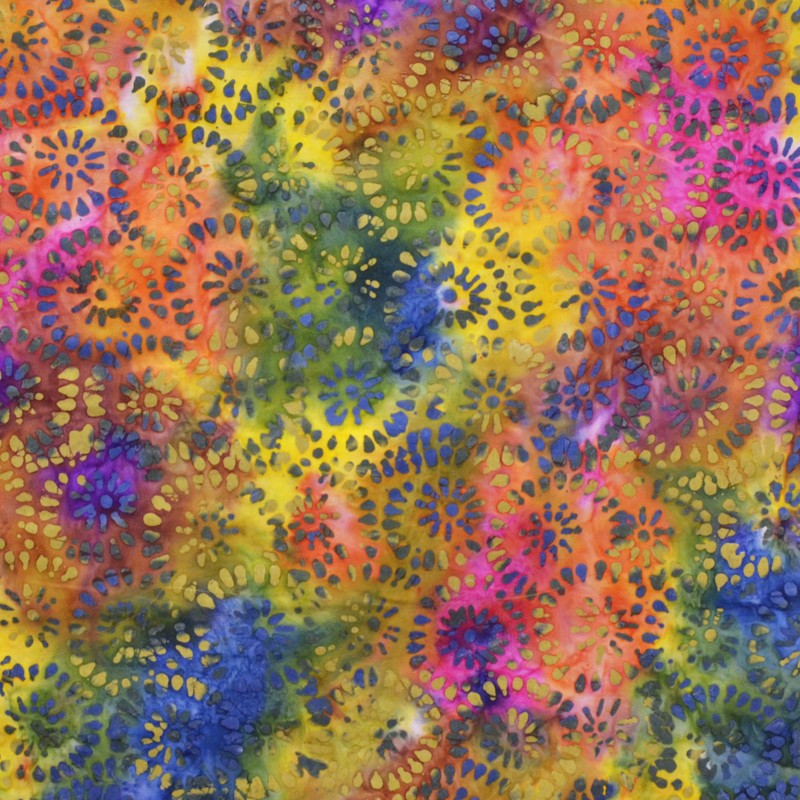 Baumwolle Tie Dye Stoff Gelb - Ribes y Casals