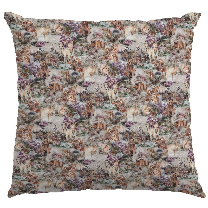 Zoo Print Popeline Grau - Ribes y Casals