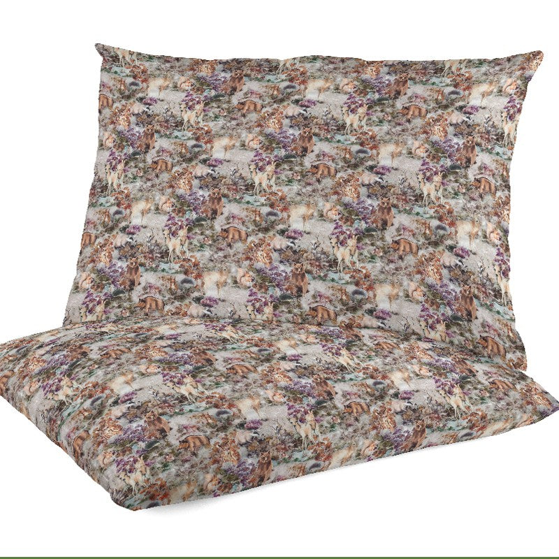 Zoo Print Popeline Grau - Ribes y Casals