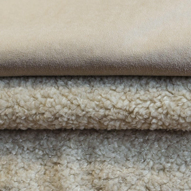 Beige Wildleder Borreguito Stoff - Ribes y Casals
