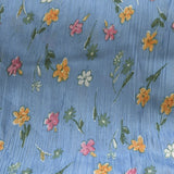 Bambula Blume Stoff Blau Hintergrund - Ribes y Casals
