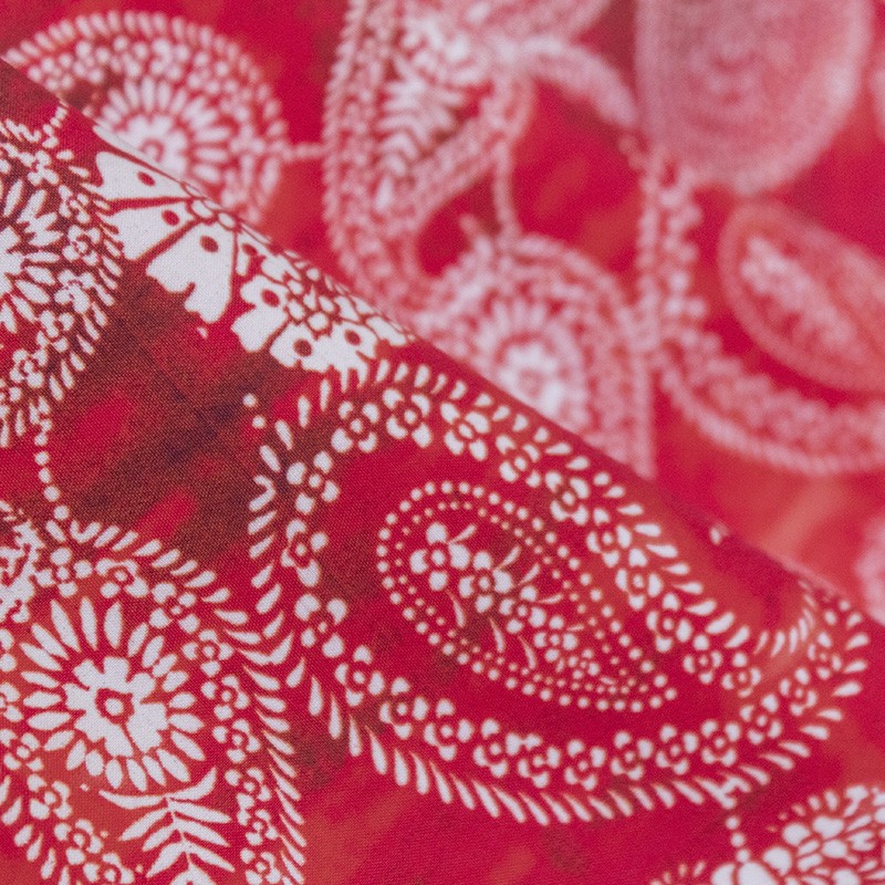 Roter Mandala-Badeanzug-Stoff - Ribes y Casals