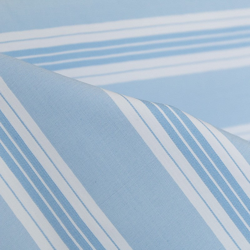 Blau Himmelblau Gestreifter Badeanzug Stoff - Ribes y Casals