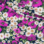 Violette Mohnblumen Bielastic-Stoff - Ribes y Casals