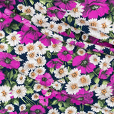 Violette Mohnblumen Bielastic-Stoff - Ribes y Casals