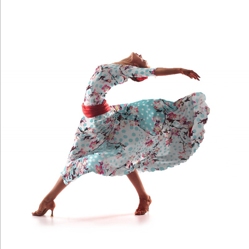 Flamenco Wasser Bielastic Stoff - Ribes y Casals