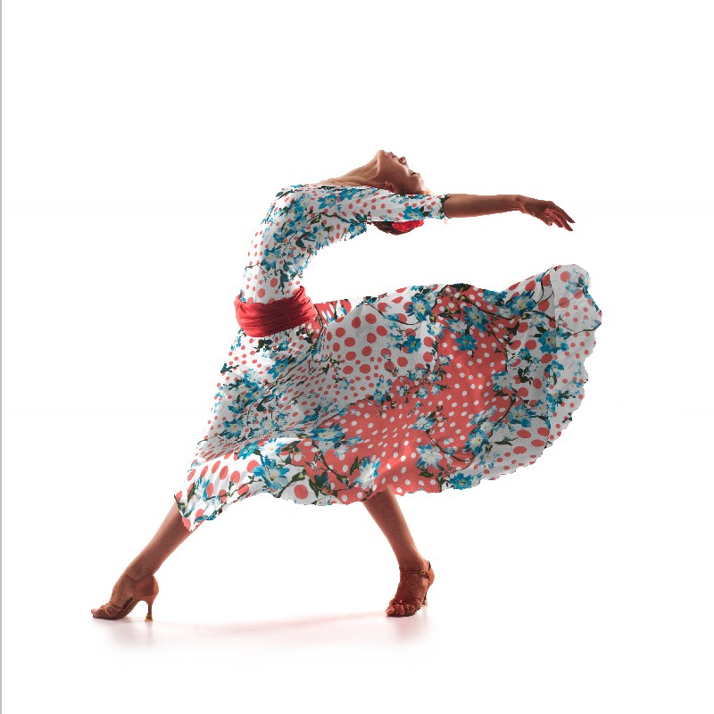 Flamenco Koralle Bielastic-Stoff - Ribes y Casals