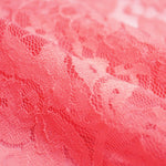 Fluor Koralle Elastischer Blonda-Stoff - Ribes y Casals