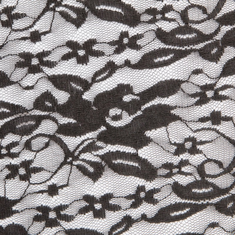 Schwarzer elastischer Stoff Blonda Elastic Fabric - Ribes y Casals