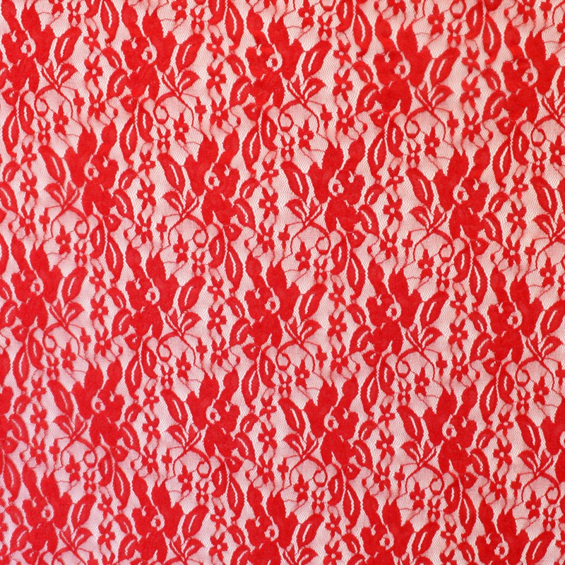 Rotes elastisches Gewebe Blonda Elastic Fabric - Ribes y Casals