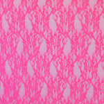 Fluor Rosa Elastischer Blonda-Stoff - Ribes y Casals