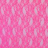 Fluor Rosa Elastischer Blonda-Stoff - Ribes y Casals