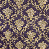 Brokat Lurex Lila Blume Stoff - Ribes y Casals