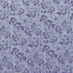 Brokat-Stoff Metall Blume Flieder - Ribes y Casals
