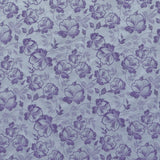 Brokat-Stoff Metall Blume Flieder - Ribes y Casals