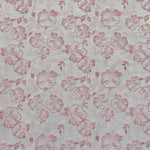 Brokat-Stoff Metall Blume Rosa - Ribes y Casals