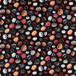 Schwarzer Halloween-Kürbisse-Stoff - Ribes y Casals