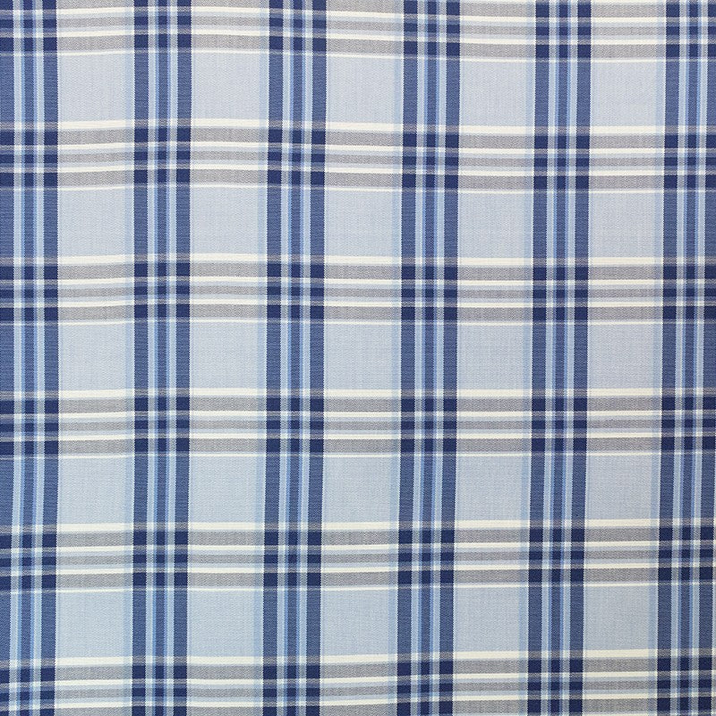 Hemd Stoff Hellblau Kariert - Ribes y Casals