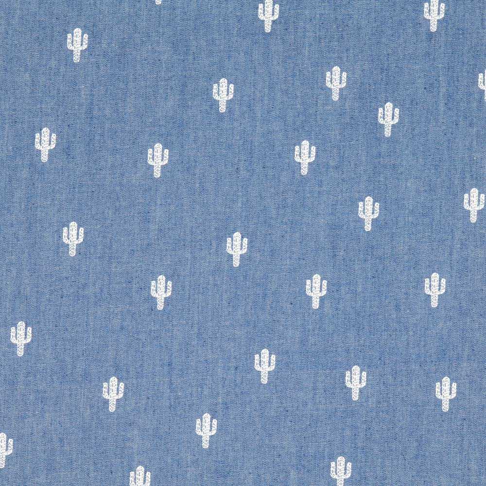 Chambray Stoff Cactus - Ribes y Casals