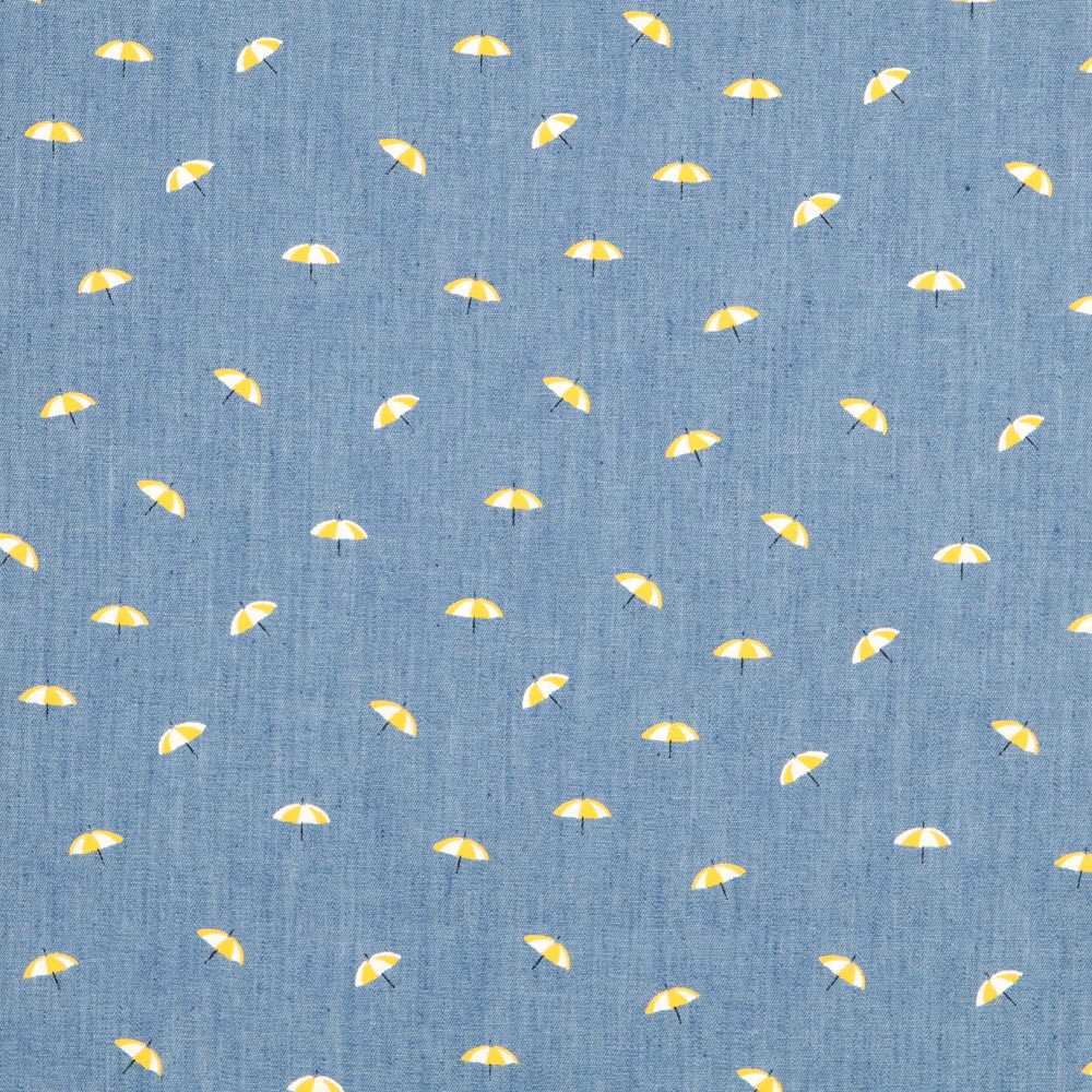 Gelber Regenschirm Chambray-Stoff - Ribes y Casals