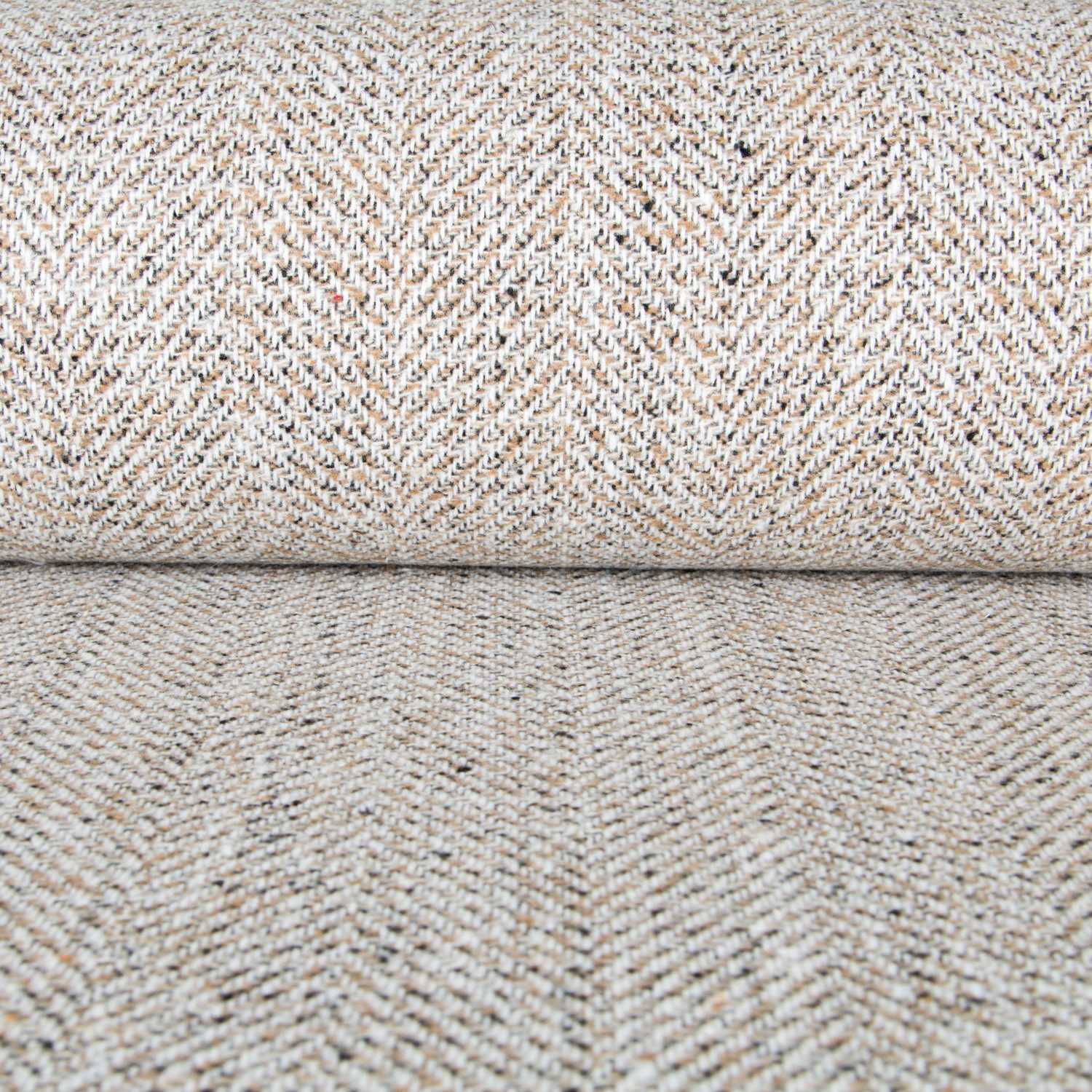 Stoff Cheviot Herringbone Camel - Ribes y Casals
