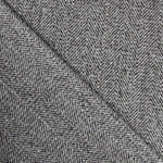 Stoff Cheviot Herringbone Schwarz - Ribes y Casals