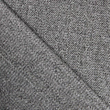 Stoff Cheviot Herringbone Schwarz - Ribes y Casals