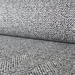 Stoff Cheviot Herringbone Schwarz - Ribes y Casals