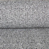 Stoff Cheviot Herringbone Schwarz - Ribes y Casals