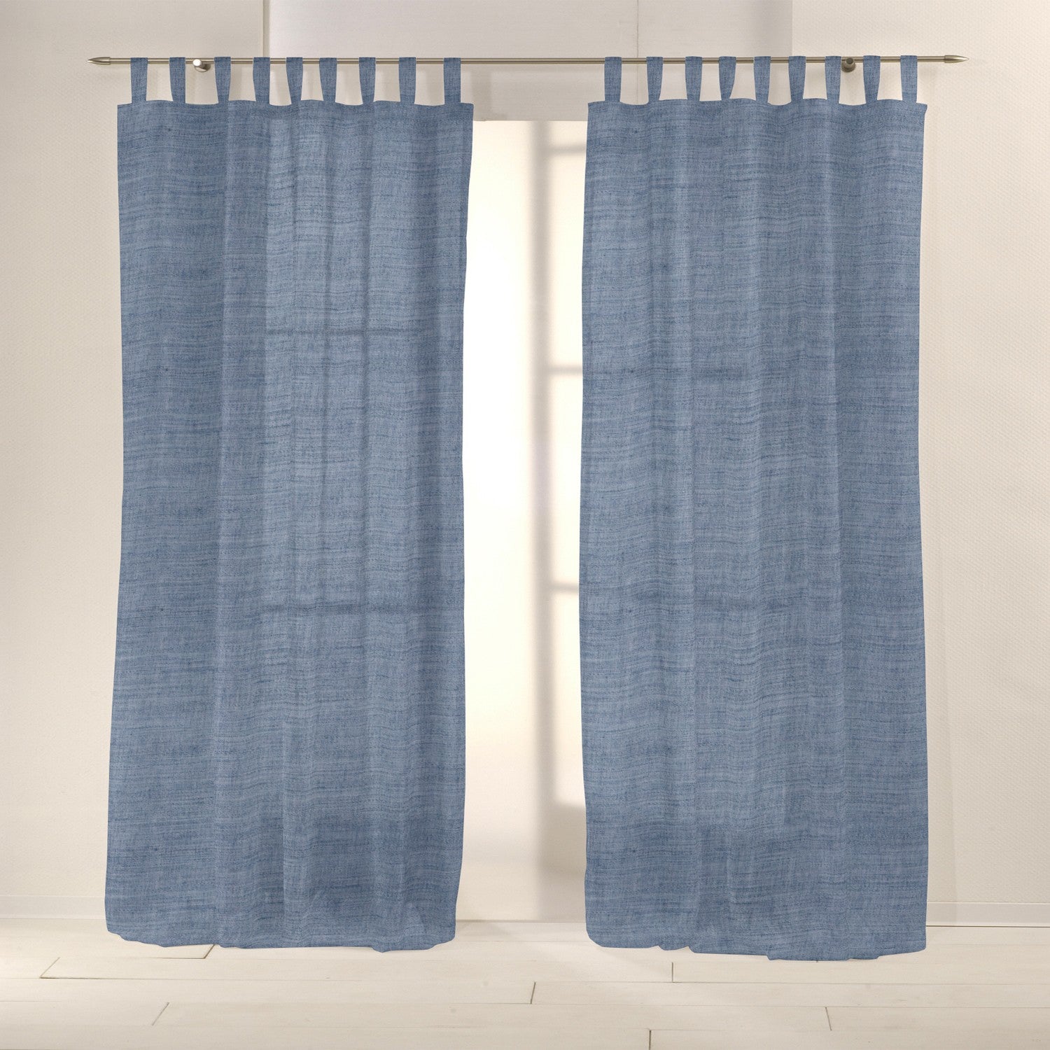 Leinen Vorhangstoff Blau Blei - Ribes y Casals