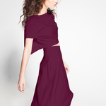 Krepp-China-Stoff Bourdeaux - Ribes y Casals
