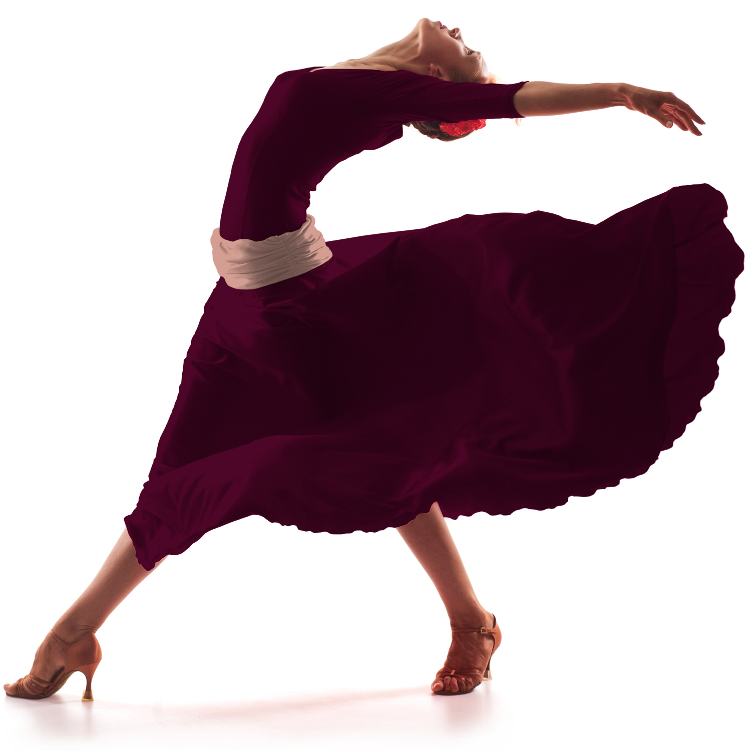 Krepp-China-Stoff Bourdeaux - Ribes y Casals