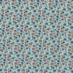Orientalische Kleine Blume Gedruckter Kreppstoff Orientalisch Grün - Ribes y Casals