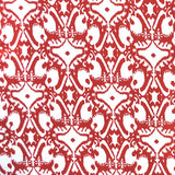 Ikat Rot Bedrucktes Krepptuch - Ribes y Casals