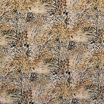 Leopard bedruckter Krepp-Stoff Camel - Ribes y Casals