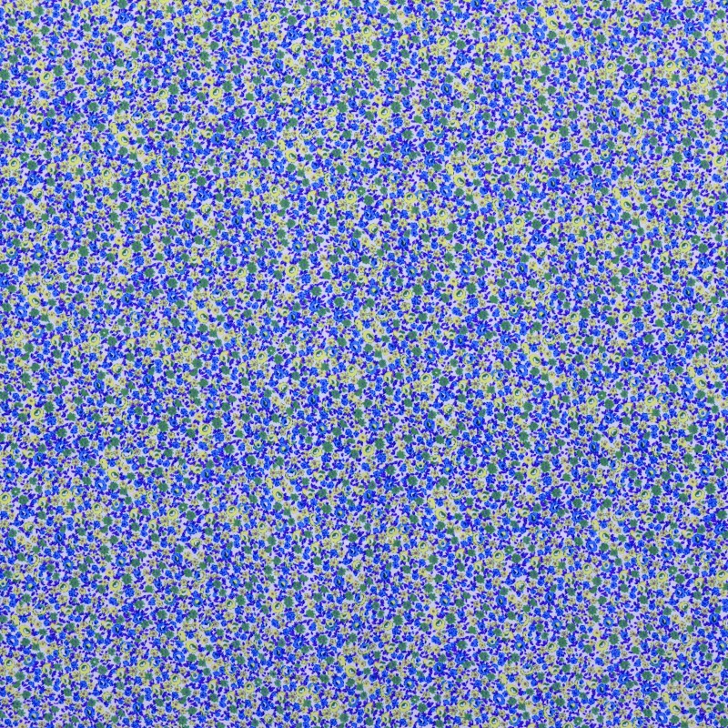 Liberty Blumen bedruckter Kreppstoff Blau - Ribes y Casals