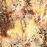 Kamelfarbener Schlangendruck-Krepp-Stoff - Ribes y Casals