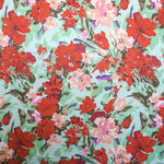 Aquarell Grün Aquarell Krepp Blumen Stoff - Ribes y Casals