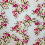 Krepp-Stoff Blumen Cretonne Crude - Ribes y Casals