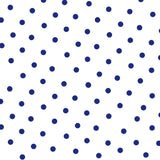 Blauer gepunkteter Krepp-Stoff 7 mm - Ribes y Casals