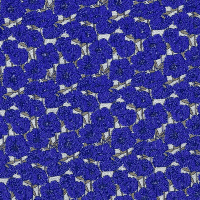 Marrokain-Krepp-Stoff Margaritas Blau - Ribes y Casals